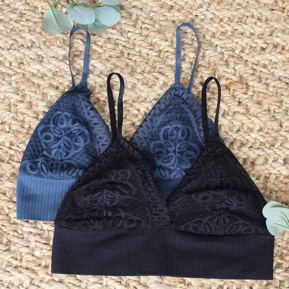 Clari Black Lace Bralette - Picture 7 of 10